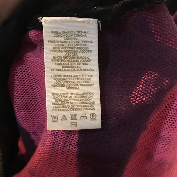 Cute! Free People sheer black/pink tunic tank XS - Picture 10 of 11